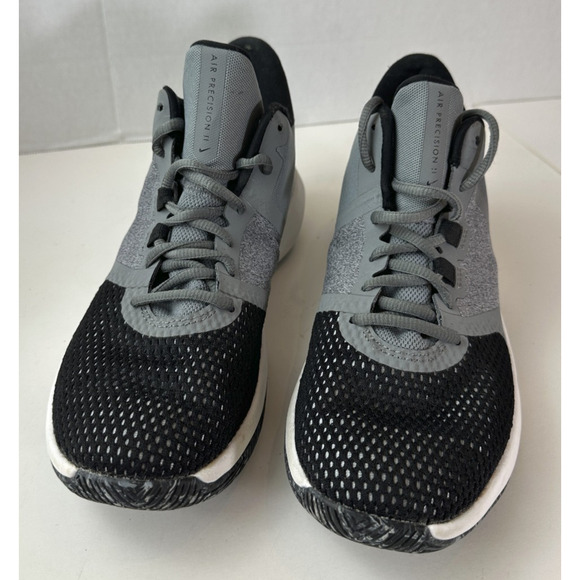 Nike Men's Air Precision II AA7069-011 Gray/Black Basketball Shoes Size 7.5 - Picture 11 of 12